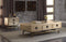 Jennavieve Coffee Table, Gold Aluminum